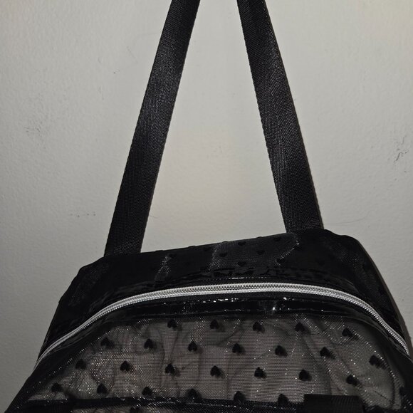 mesh cosmetic bag with front pocket - Picture 4 of 7